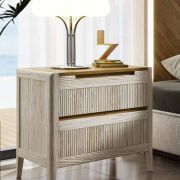 MESITA DE NOCHE CON DOS CAJONES