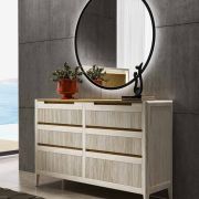 CÓMODA GRANDE CON 6 CAJONES