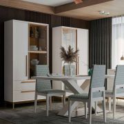 VITRINA BAJA CON 2 PTAS. Y 2 CAJ.