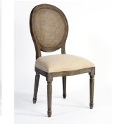 SILLA LUIS XVI TAPIZADA Y REJILLA