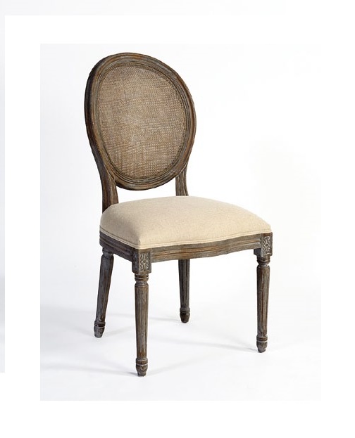 SILLA LUIS XVI TAPIZADA Y REJILLA
