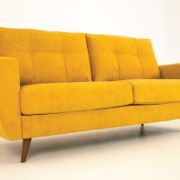 SOFÁ TRES PLAZAS 2M. TELA INCLUÍDA