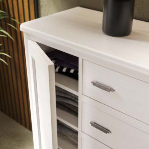 CÓMODA CON 5 CAJ. + PUERTA