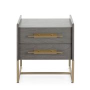 MESITA DE NOCHE CON DOS CAJONES