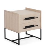 MESITA DE NOCHE CON DOS CAJONES