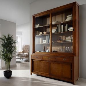 VITRINA 2 PTAS. CORREDERAS Y 3 ESTANTES