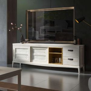 MUEBLE TV 2 PTAS. CORREDERAS + 2 CAJ.