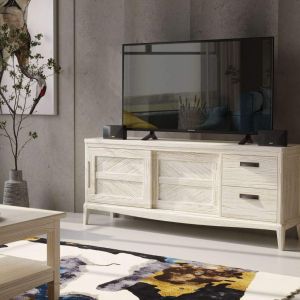 MUEBLE TV 2 PTAS. CORREDERAS + 2 CAJ.