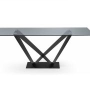 MESA DE COMEDOR RECTANGULAR CRISTAL