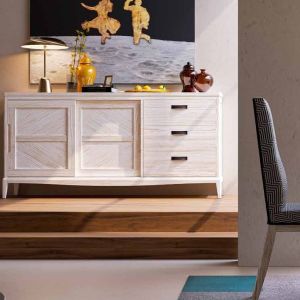 APARADOR CON 2 PTAS. CORREDERAS + 3 CAJ.