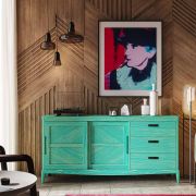 APARADOR CON 2 PTAS. CORREDERAS + 3 CAJ.