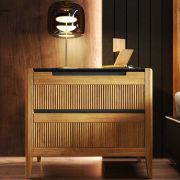 MESITA DE NOCHE CON DOS CAJONES