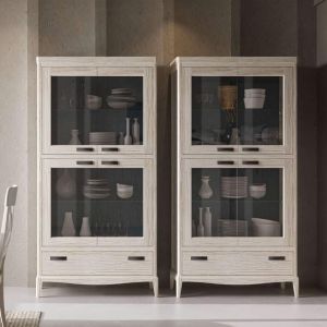 VITRINA CON 4 PTAS. Y 1 CAJÓN