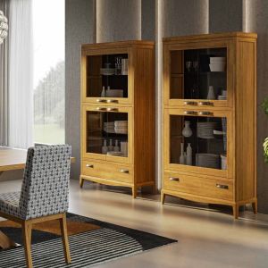 VITRINA CON 4 PTAS. Y 1 CAJÓN