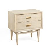 MESITA DE NOCHE CON DOS CAJÓNES