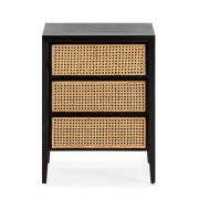 MESITA DE NOCHE CON 3 CAJONES