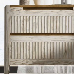 MESITA DE NOCHE CON DOS CAJONES