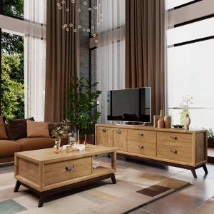 MUEBLE TV CON 2 PTAS. Y 4 CAJONES