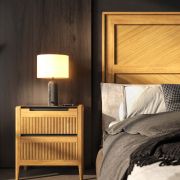 MESITA DE NOCHE CON DOS CAJONES