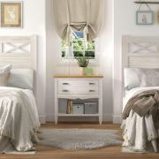 MESITA DE NOCHE GR. CON 2 CAJONES