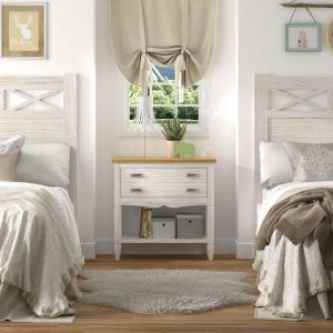 MESITA DE NOCHE GR. CON 2 CAJONES