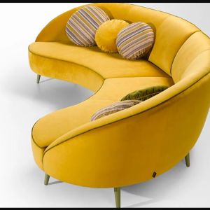 SOFÁ CURVO DE 4 Y 5 PLAZAS