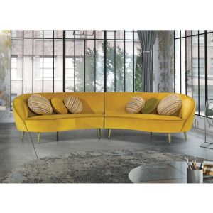 SOFÁ CURVO DE 4 Y 5 PLAZAS