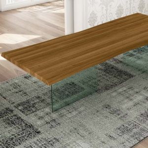MESA DE COMEDOR MADERA/CRISTAL