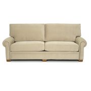 SOFÁ TRES PLAZAS CLÁSICO CON TACHUELAS