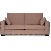 SOFÁ TRES PLAZAS CLÁSICO CON TACHUELAS