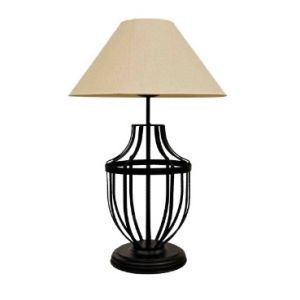 LAMPARA S/ MESA HIERRO