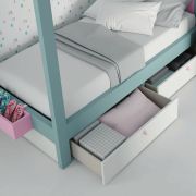 COMPOSICIÓN INFANTIL CAMA DOSEL CON CAJONES
