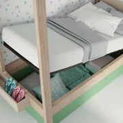 COMPOSICIÓN INFANTIL CAMA DOSEL CON CANAPÉ
