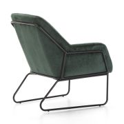 SILLÓN TAPIZADO BASE HIERRO