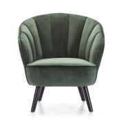SILLÓN TAPIZADO EN TERCIOPELO VERDE