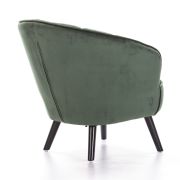 SILLÓN TAPIZADO EN TERCIOPELO VERDE