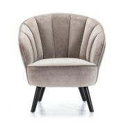 SILLÓN TAPIZADO EN TERCIOPELO VERDE