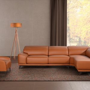 SOFÁ CHAISELONGUE EN PIEL