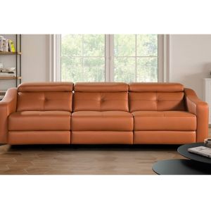 SOFÁ TRES PLAZAS PIEL