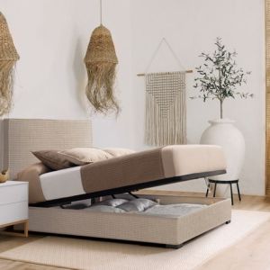 CAMA COMPLETA TAPIZADA