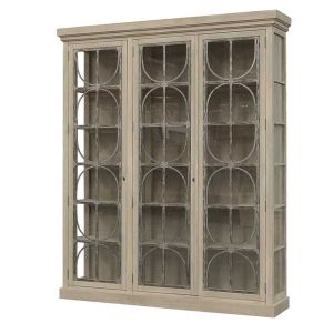 VITRINA CON ACERO PULIDO 3 PTAS.