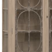 VITRINA CON ACERO PULIDO 3 PTAS.