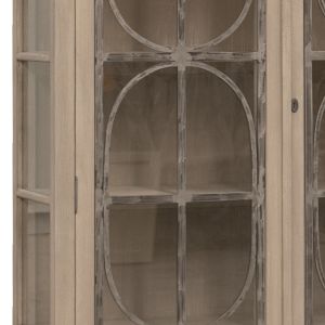 VITRINA CON ACERO PULIDO 3 PTAS.