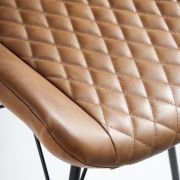 SILLA TAPIZADA POLIPIEL ROMBOS