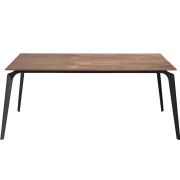 MESA DE COMEDOR RECTANGULAR MADERA Y HIERRO