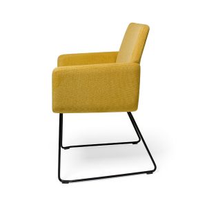 SILLON TAPIZADO BASE HIERRO