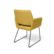 SILLON TAPIZADO BASE HIERRO