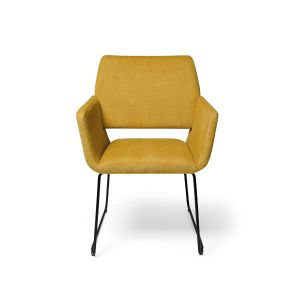 SILLON TAPIZADO BASE HIERRO