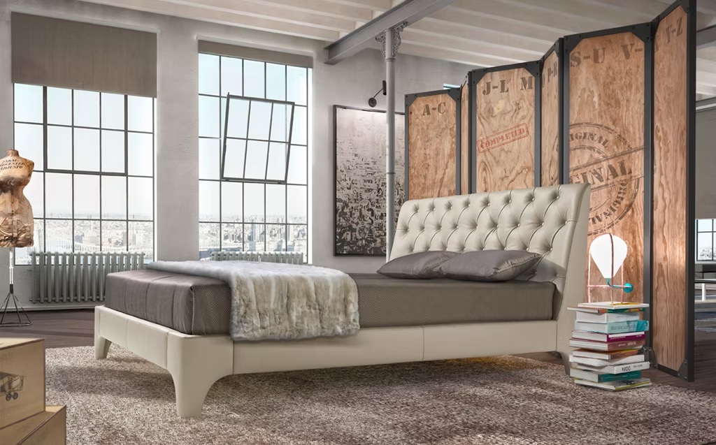 CAMA TAPIZADA 150 CAPITONÉ