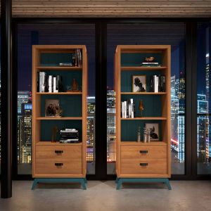 LIBRERÍA CON 2 CAJONES